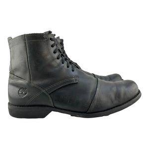 Timberland Mens Earthkeepers Black Leather Lace Zip Ankle Boots 19560 Sz…